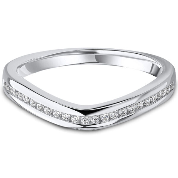 light channel set diamond ring