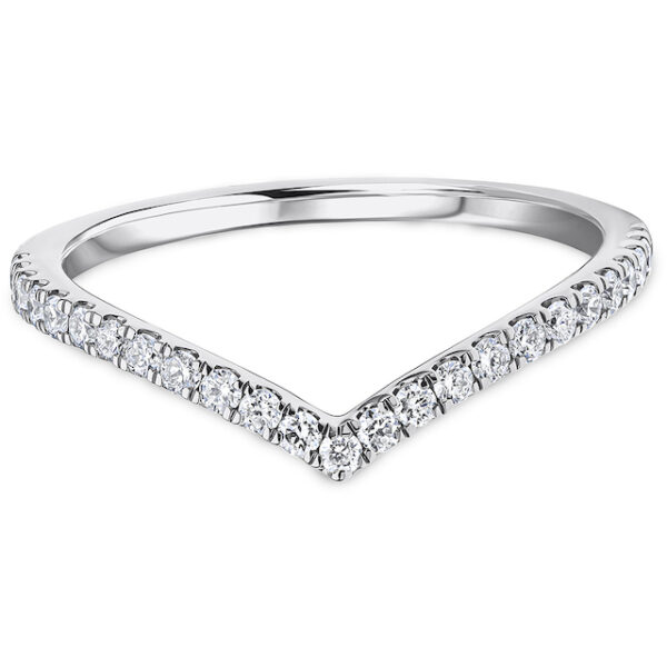 wishbone diamond wedding ring