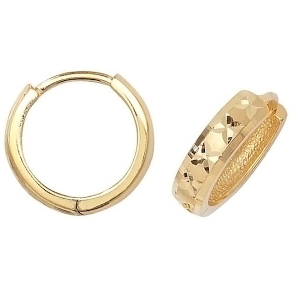 9ct Yellow Gold Huggie Earrings
