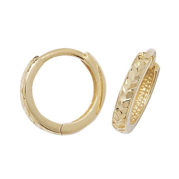 9ct Yellow Gold Hoop Earrings