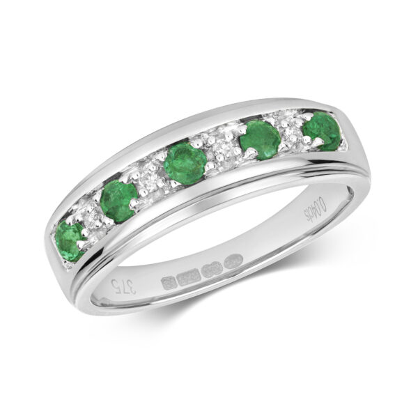 Emerald And Diamond Eternity Ring