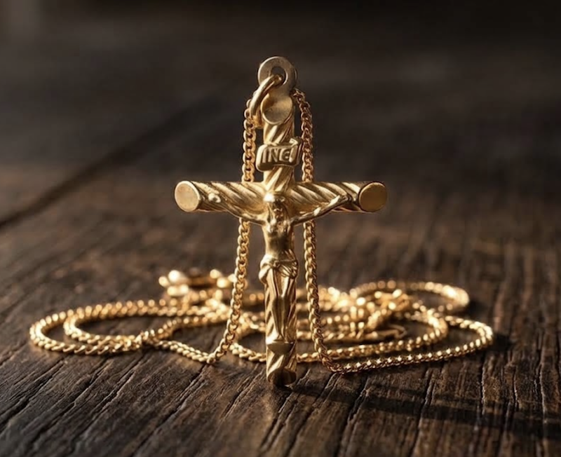 9ct Gold Cross at Northumberland Goldsmiths