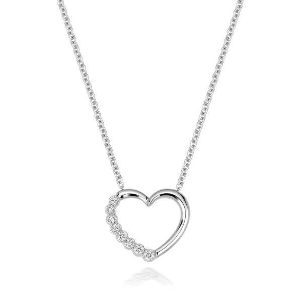 diamond pendant and chain