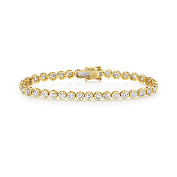 Lab Grown Diamond Rub Over Set Bracelet